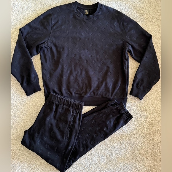 OVO Black Monogram Sweater Set